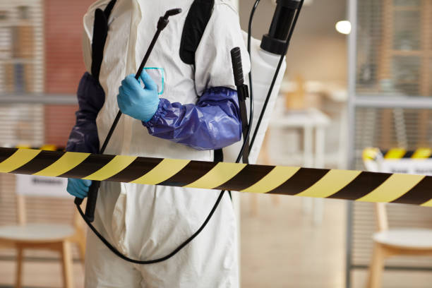 Professional Biohazard technician working in River Pines, CA
